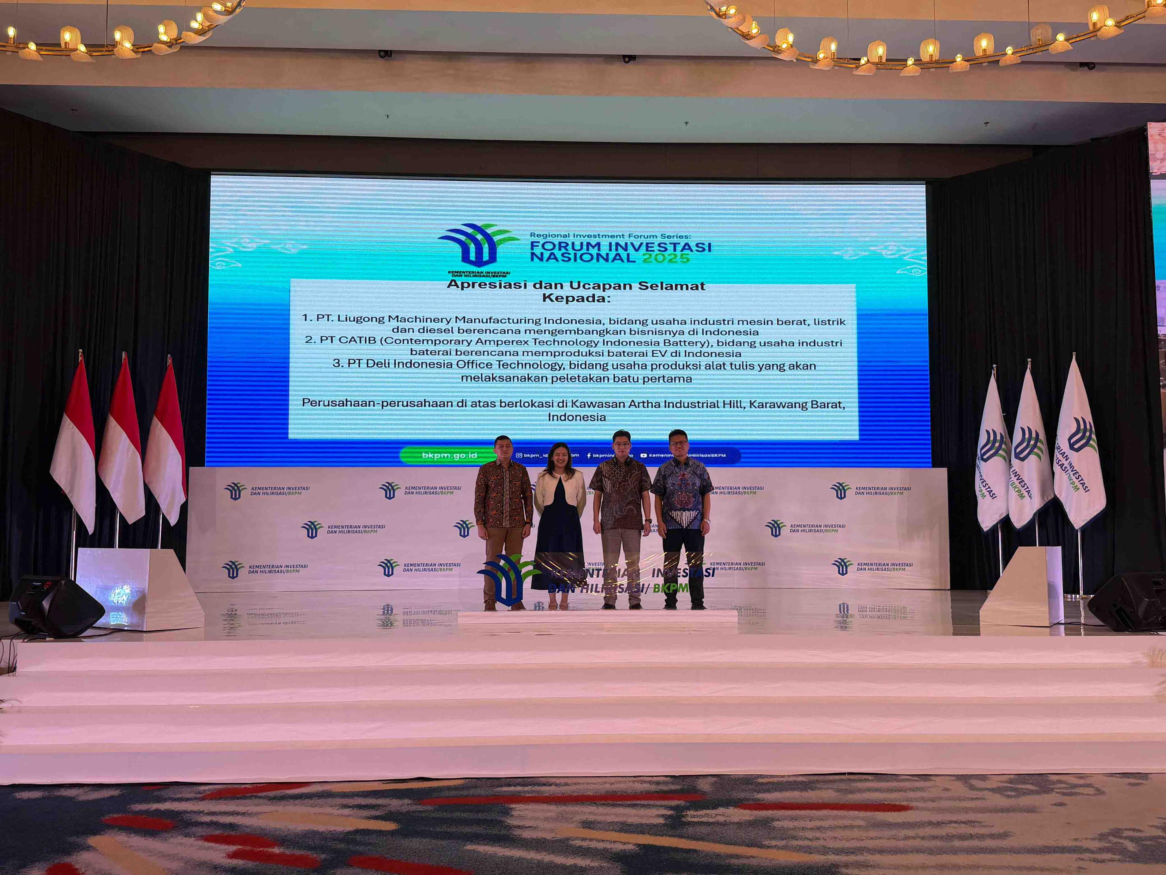 Karawang Artha Industrial Hill Menunjukkan Kekuatan Manufaktur Global di National Investment Forum 2025