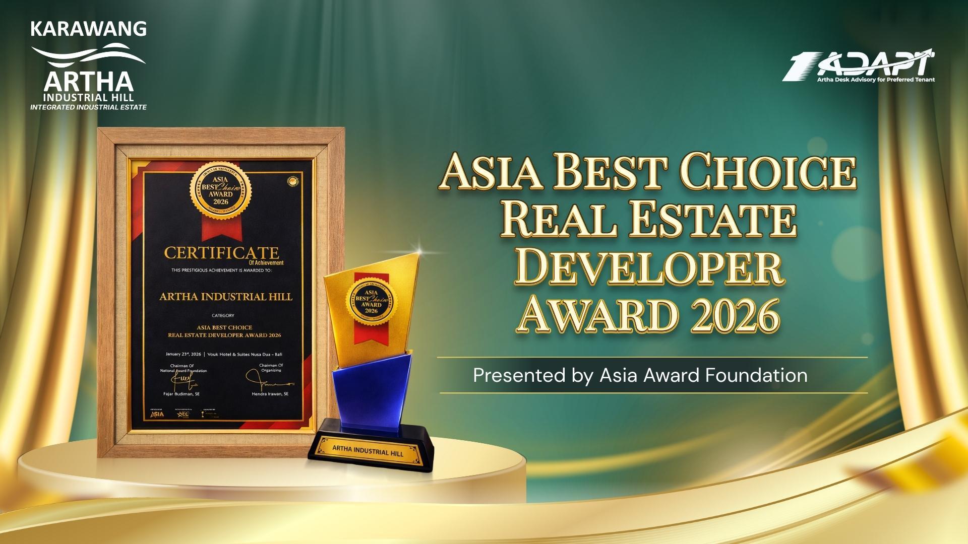 Karawang Artha Industrial Hill Raih Asia Best Choice Real Estate ...